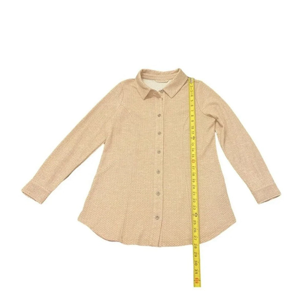 Soft Surroundings Gale Tunic Womens Size S Peach Button Front NWT - Picture 5 of 8